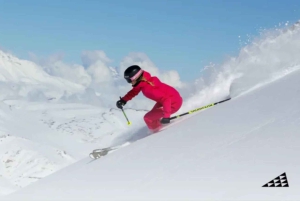 Santiago : Excursion d'une journée de ski à Valle Nevado avec transferts d'hôtel