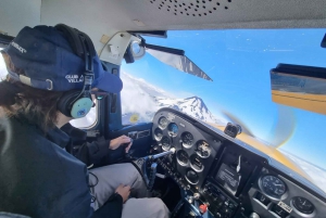 Scenic flight over Villarrica volcano