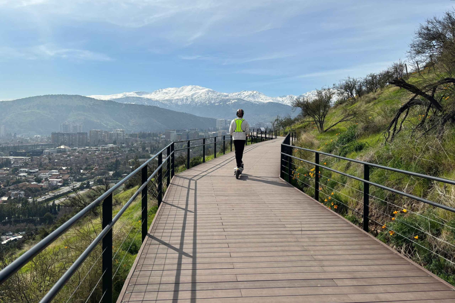 Scooter-eventyr i Precordillera i Santiago de Chile