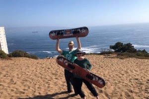 Excursión de surf y sandboard para principiantes