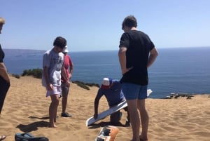 Excursión de surf y sandboard para principiantes