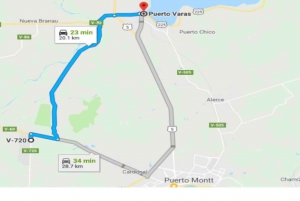 Transfer from Puerto Varas to Puerto Montt Airport