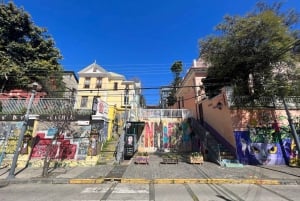 Valparaiso: Tour dell'arte di strada + pranzo in un piccolo gruppo