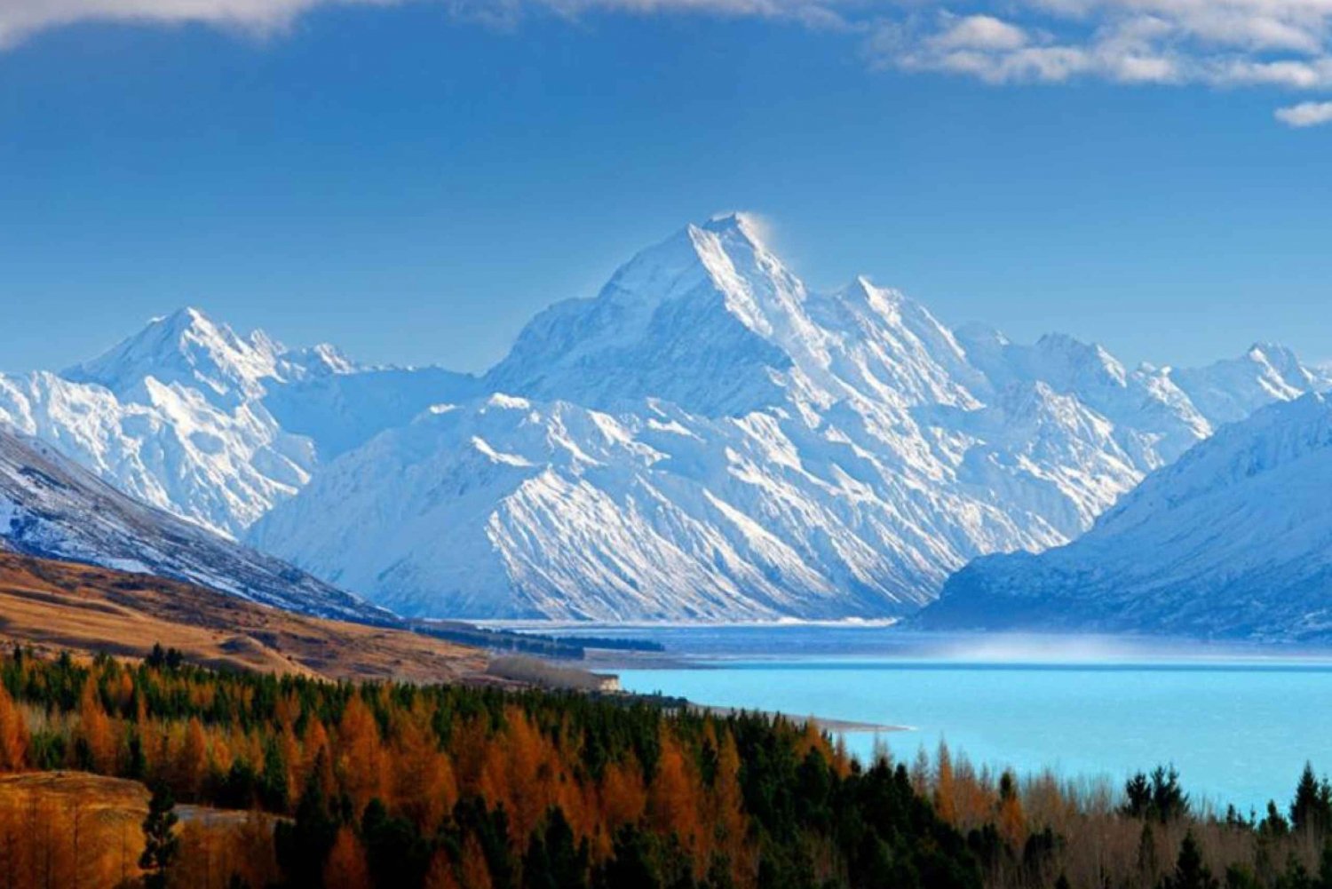 From Christchurch: Mount Cook Transfer with Lake Tekapo Tour