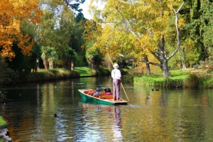 Punting on River Avon, Christchurch 