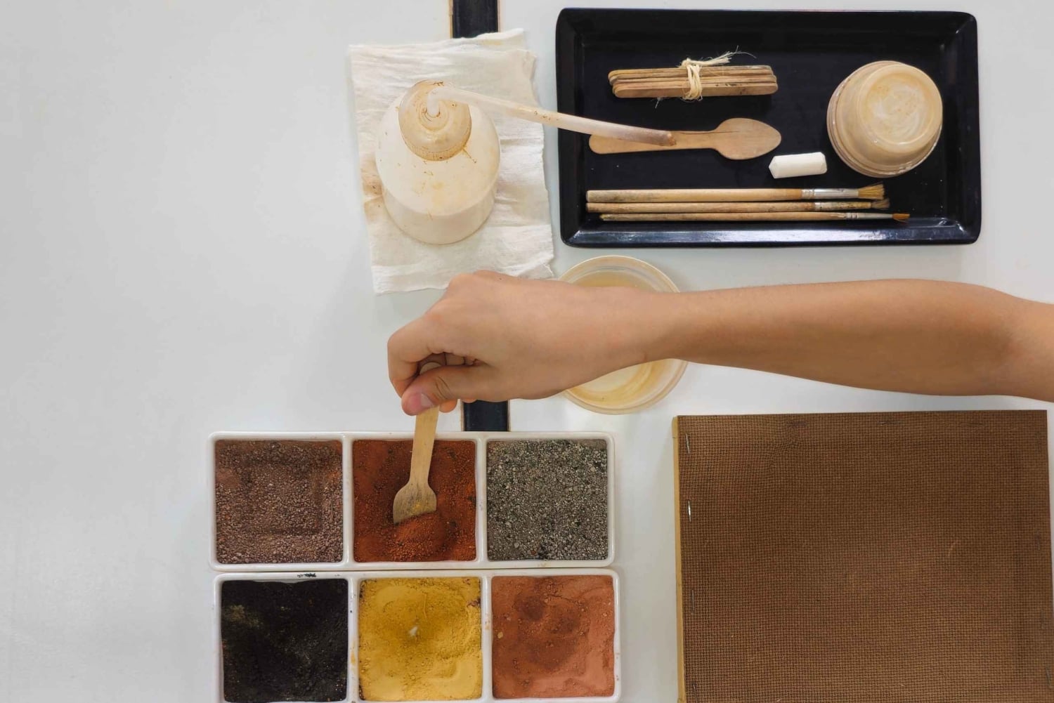 Barichara: Workshop de pintura com terra colorida