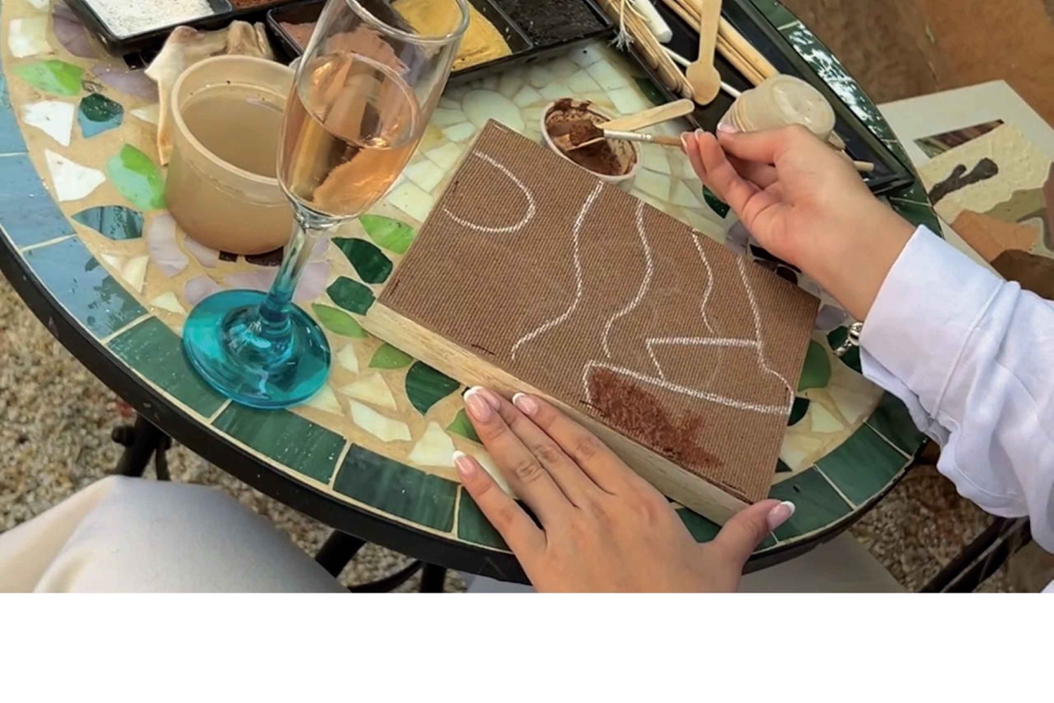 Barichara: Workshop de pintura com terra colorida