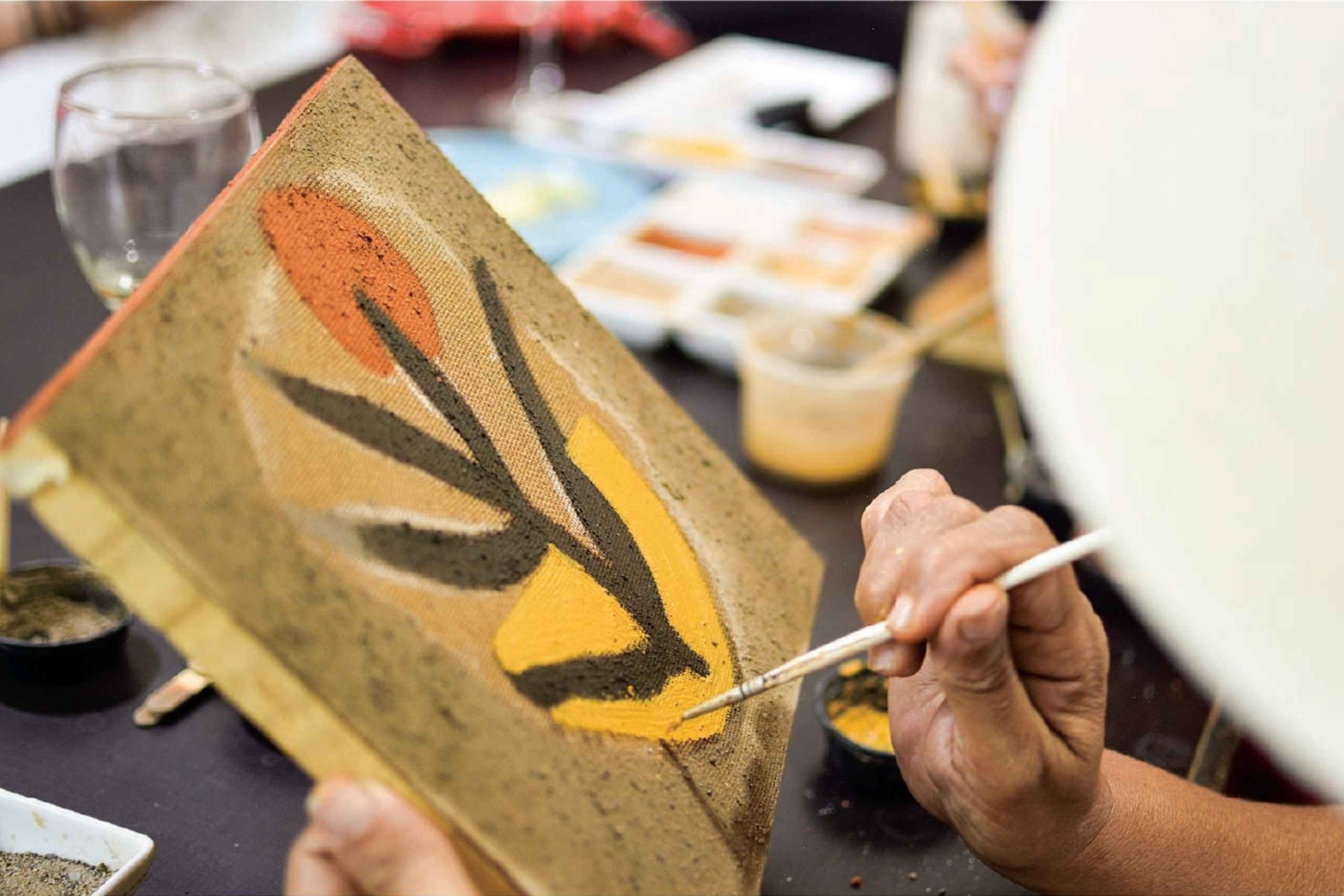 Barichara: Workshop de pintura com terra colorida