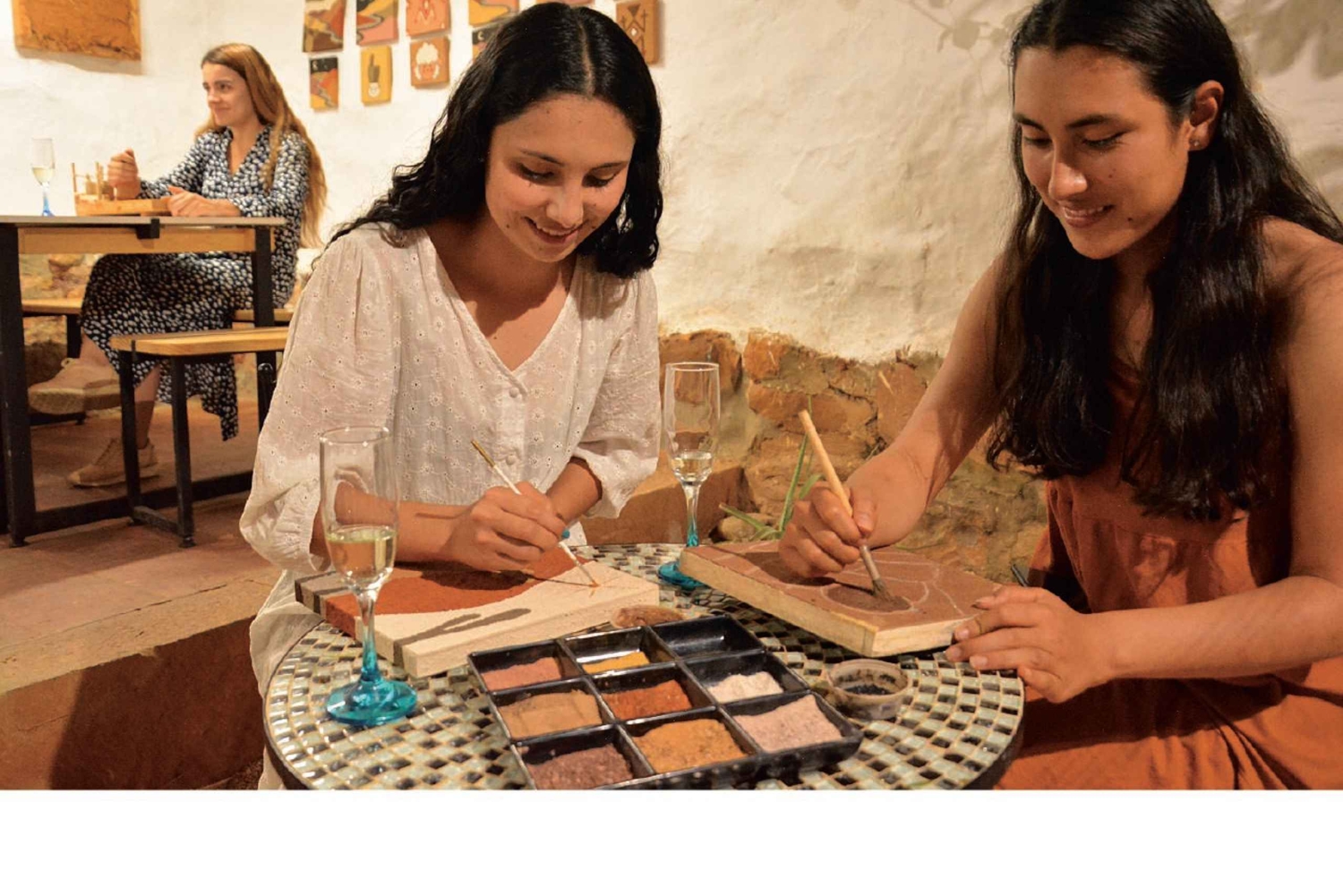 Barichara: Workshop de pintura com terra colorida