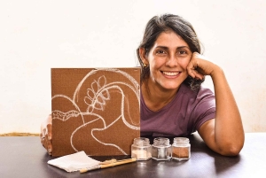 Barichara: Workshop de pintura com terra colorida