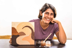 Barichara: Workshop de pintura com terra colorida