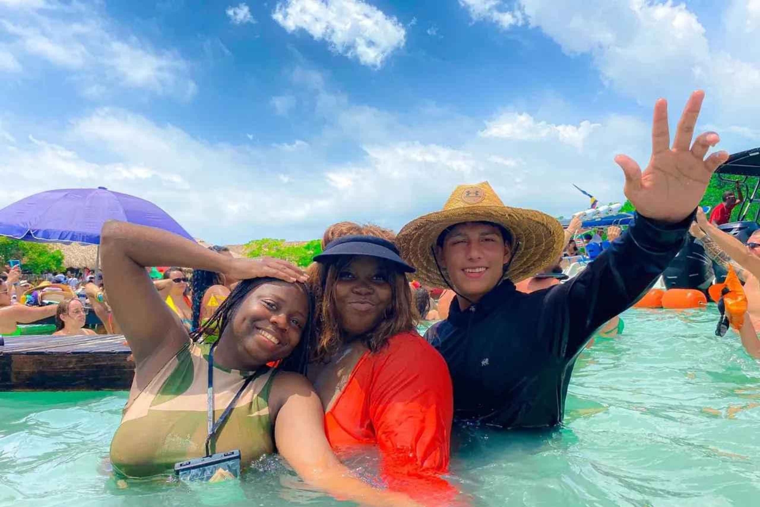 Cartagena: 5 Islas del Rosario, Helkväll med drinkar, snorkling och lunch