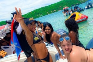 Cartagena: Cholón e Ibizza, festa e praia privada