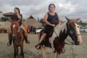 Cartagena, Colombia: Horseback riding on the Boquilla Beach