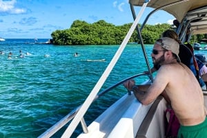 Cartagena: een hele dag sportboottocht naar 5 Rosario-eilanden