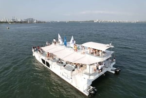 Cartagena: Sunset Bay Tour in Catamarán with Drinks
