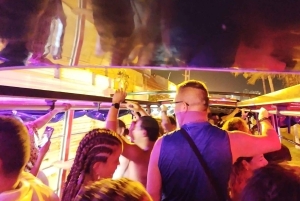 Cartagena: Party on a typical bus crossing the city