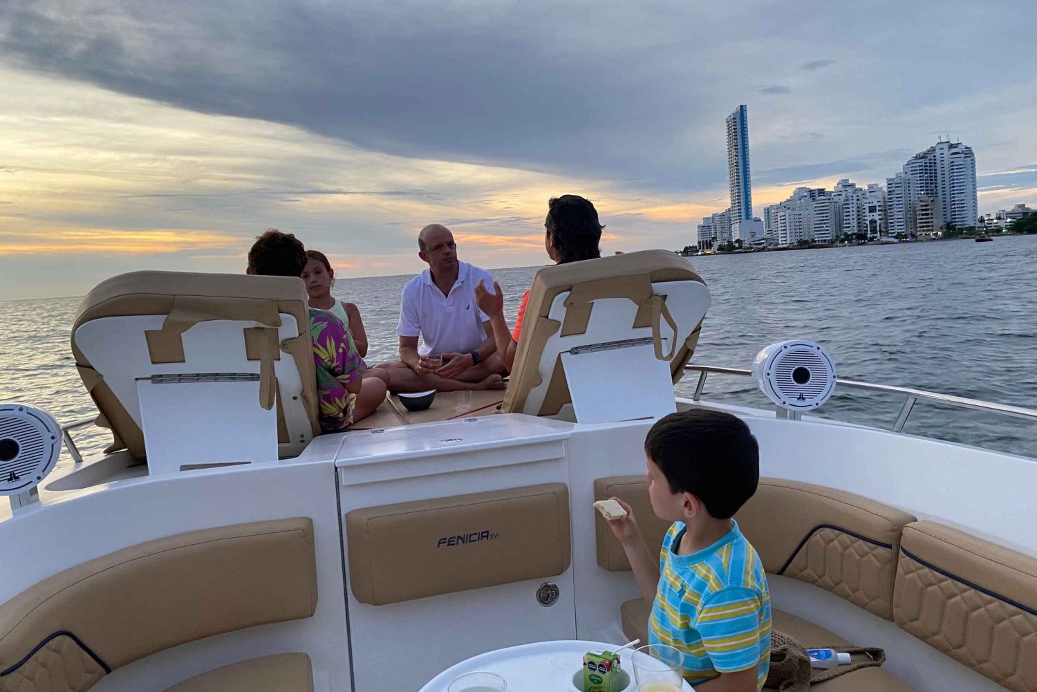 Cartagena: Private Sunset Bay Tour on a Luxury Boat