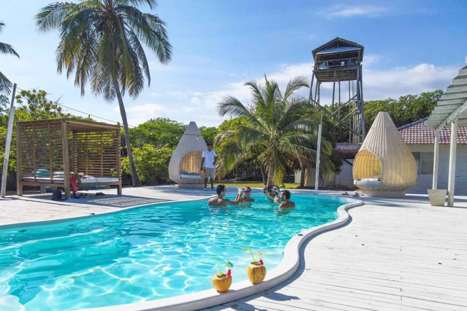 Carthagène : journée sur l'île de Tintipán au beach club Quinta del Mar