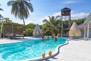 Carthagène : journée sur l'île de Tintipán au beach club Quinta del Mar