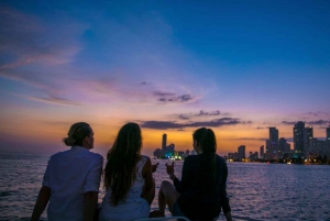Cartagena: 2-Hour Sunset Speedboat Bay Party & Open Bar