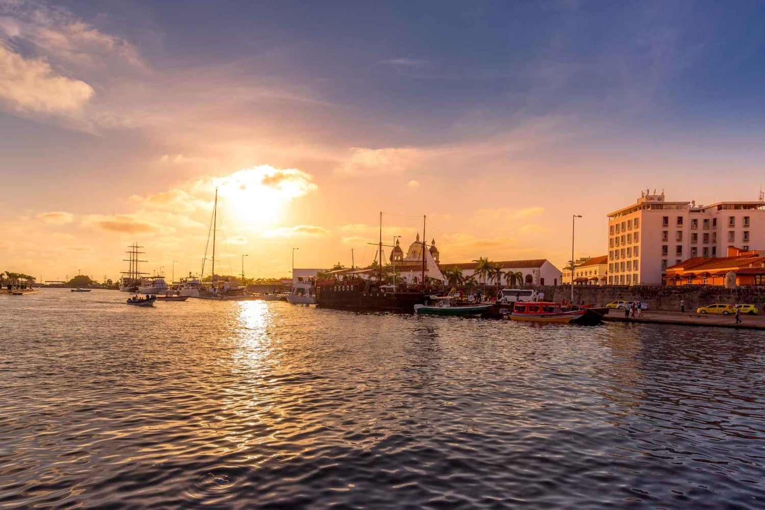Privéboottocht bij zonsondergang in Cartagena