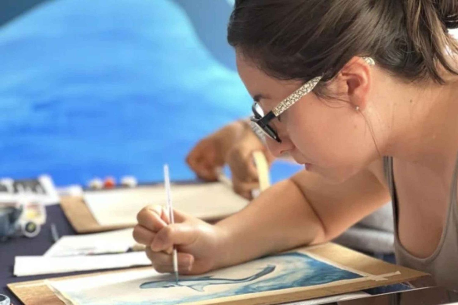 Cartagena: Sunset Watercolor Workshop with Chicharrón & Beer