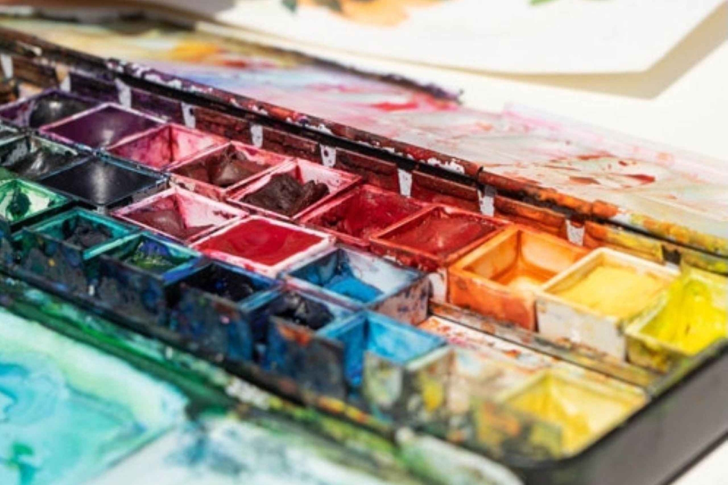 Cartagena: Akvarelworkshop ved solnedgang med chicharrón og øl