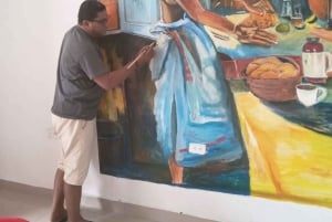 Cartagena: Auringonlaskun vesiväri-työpaja chicharrónin ja oluen kera