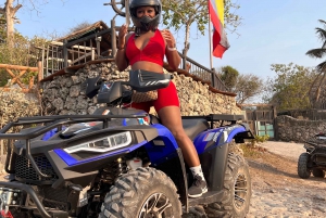 Cartagena: Tour guiado de quadriciclo na Ilha Tierra Bomba