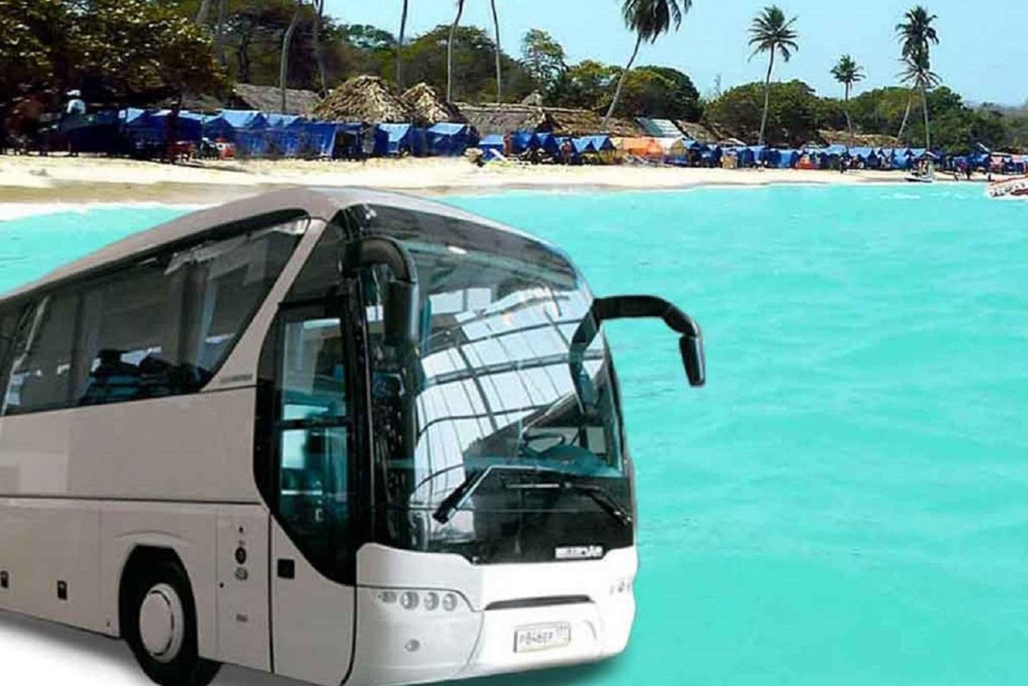 Cartagena: Isla Barú Playa Blanca con guía turístico