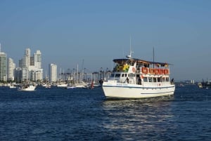 カルタヘナ：ディナーとオープン・バー付き白夜ボート・ツアー