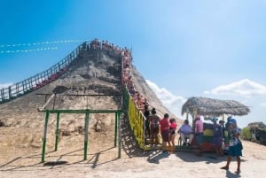 Cartg:Bathe in the mud volcano+air-conditioned transport
