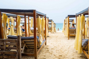 Excursion d'une journée à Playa Tranquila VIP avec parasols, déjeuner en bus !