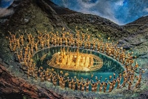 De Bogotá: Explore o vilarejo de Guatavita, a lagoa e a 'Casa Loca'.