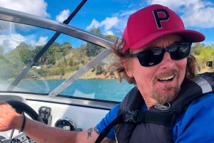 Von Guatape aus: Pablo Escobar Mansion, Paintball und Bootsfahrt