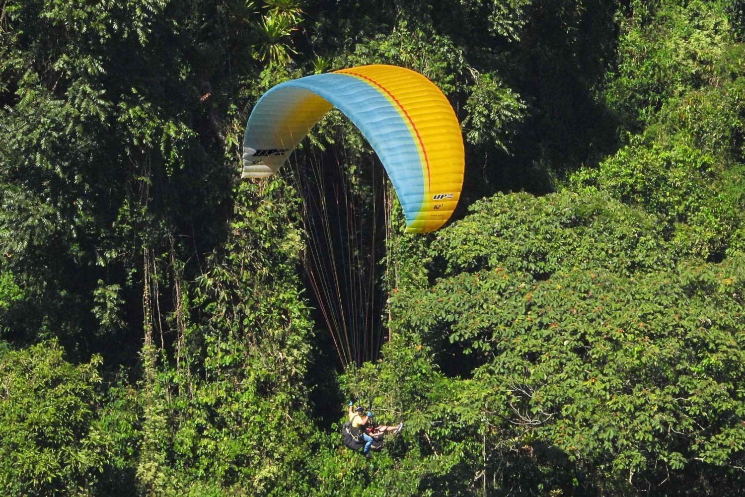 From Guatape: Paragliding over Guacaica Jungle