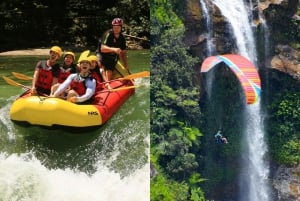 From Medellín: Paragliding and Rafting Combo Tour