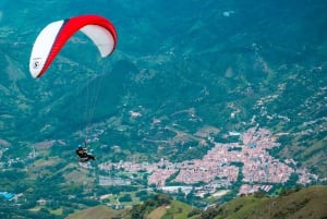 from medellin: paragliding flight