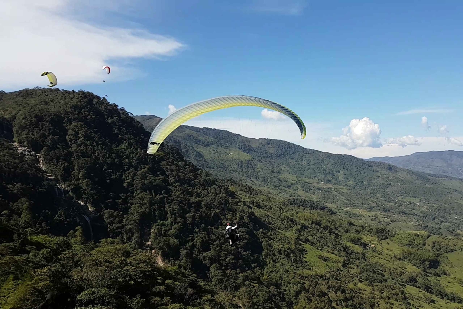 From Medellin: Private Paragliding Tour Over Waterfalls