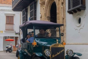 Z centrum historycznego do zamku San Felipe elektrycznym samochodem vintage