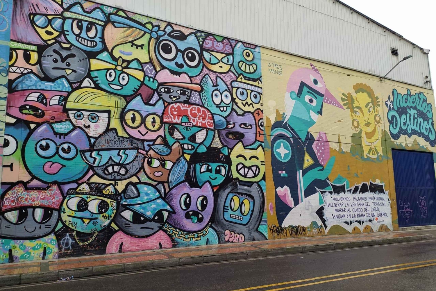 Graffiti & identitet i Bogotá – guidad tur med lokal snack