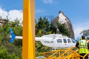 Guatapé: Panoramaflug mit dem Helikopter über den Stausee (6 Minuten)