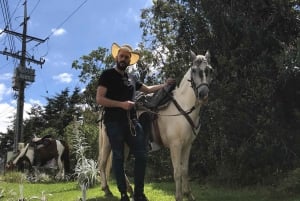 Horseback riding through the mountains of Medellín