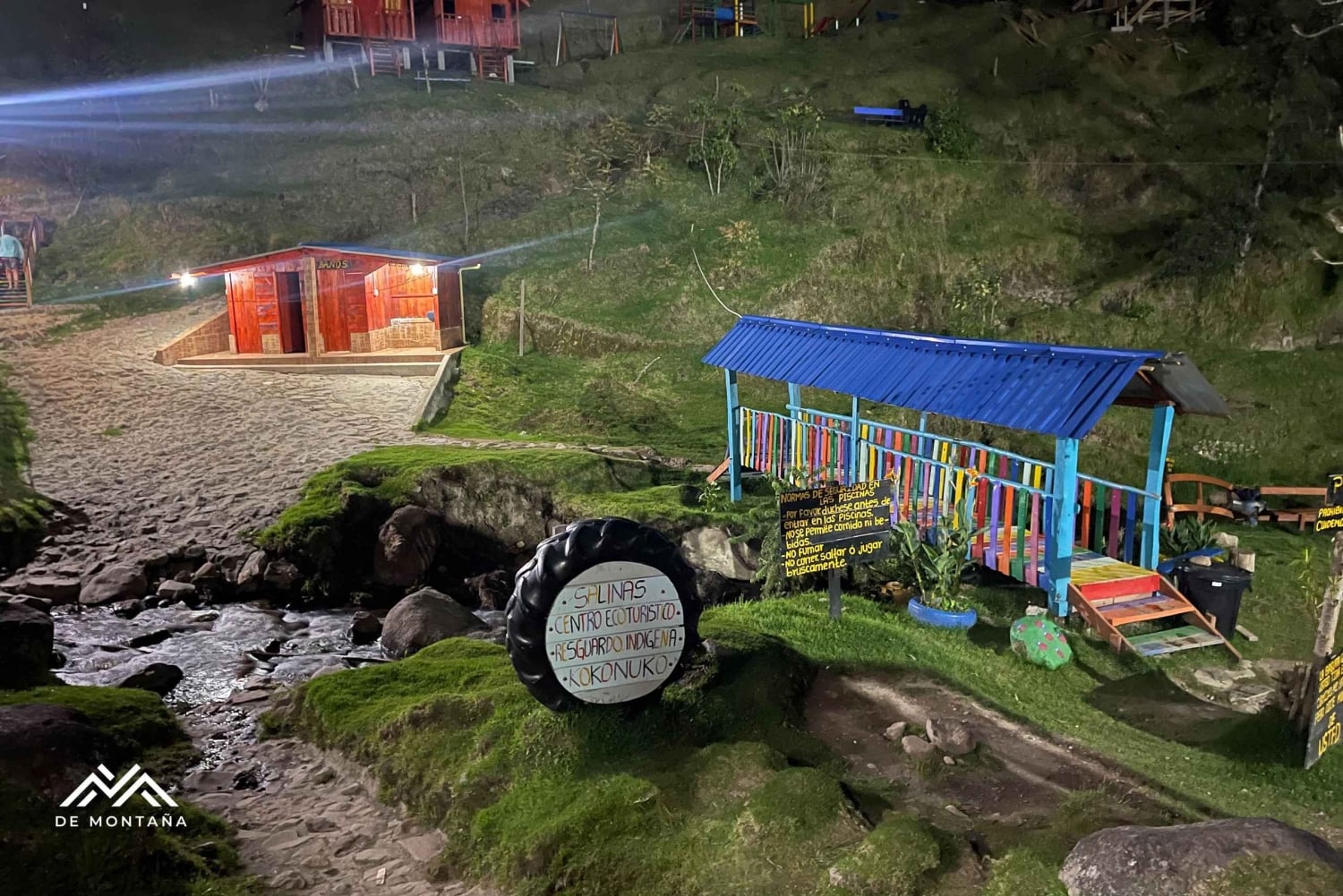 Termiska bad under stjärnorna: en avkopplande kväll i Coconuco