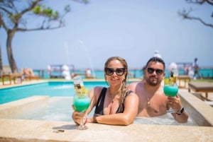 Cartagena: Rosario Islands Daypass Ibbiza Island Beach Club