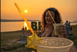 Leticia: Amazon River Sunset Tour with Drink