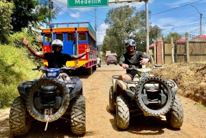 Medellín: Tour in quad (ATV) su 3 montagne e cascata