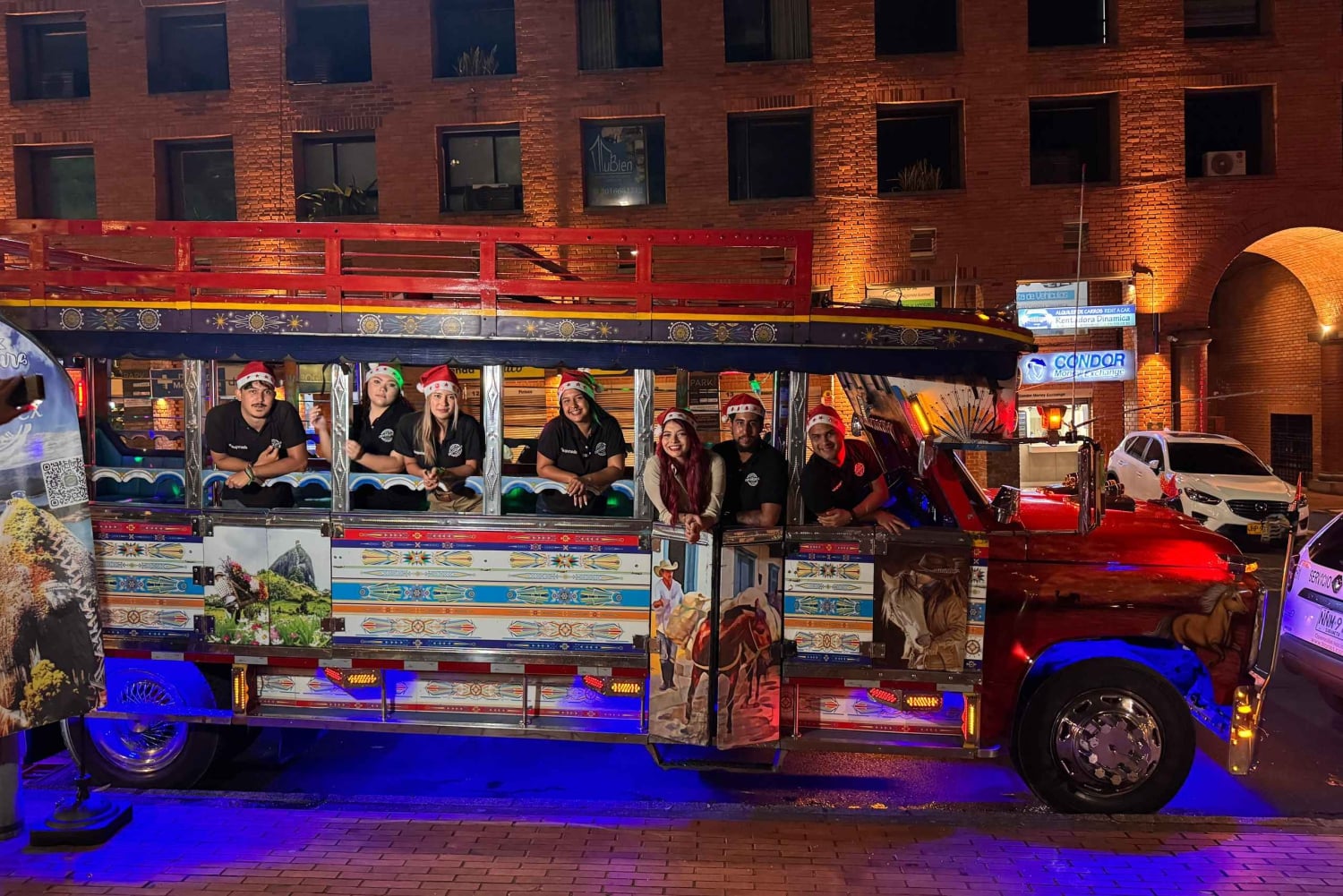 Medellin: Christmas Lights City Tour in a Themed Vehicle