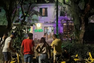 Medellin : visite privée nocturne en vélo électrique + dîner gastronomique